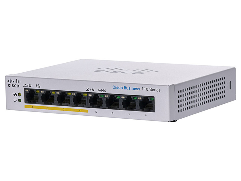 Switch CBS110-8PP-D-EU Cisco 8 10/100/1000 ports, 4 support PoE