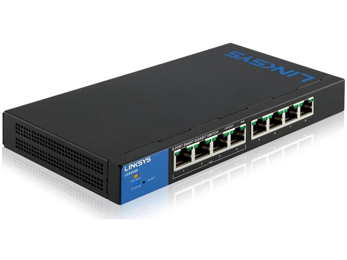 Linksys LGS308P - Smart Gigabit PoE+ - Hàng Chính Hãng