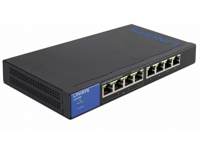 Linksys LGS108P - Unmanaged Switch PoE+ - Hàng chính hãng