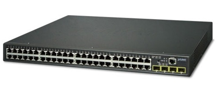 Thiết bị mạng Switch PLANET GS-4210-48T4S 4 SFP Uplink