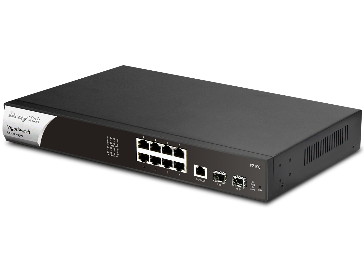 Switch Draytek VigorSwitch P2100 8-port PoE+