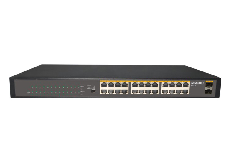 Switch Maipu IS170-26TP-AC 24x Base-T RJ45 PoE, 2x SFP optical port, Unmanaged